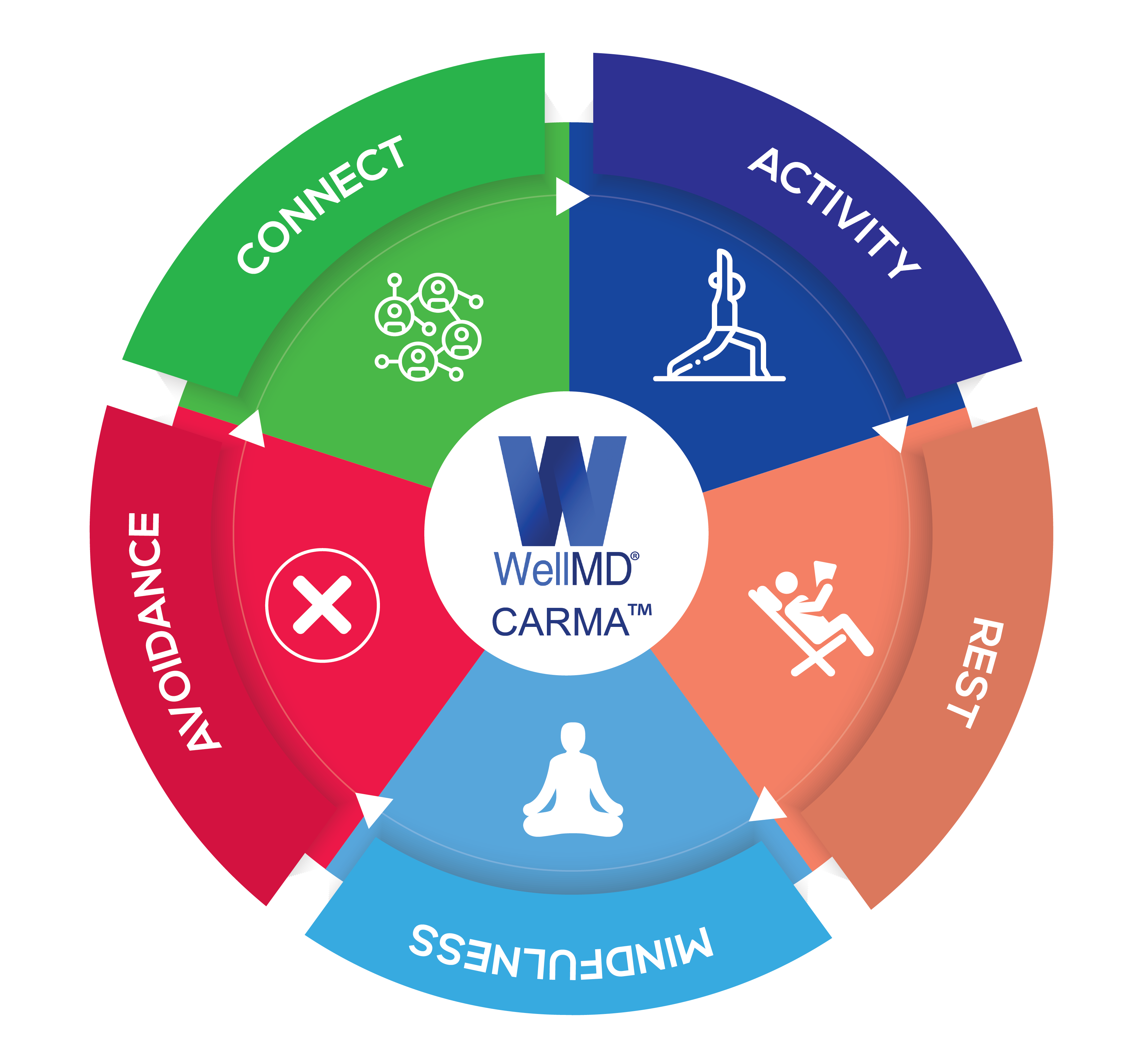 WellMD branded ecosystem illustration